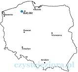 mapa połozenie jezioro Wierzchowo