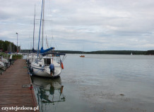Widok na jezioro Koronowskie od strony portu jachtowego w m.Romanowo