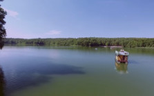 Dom na wodzie - jezioro Lubiąż 