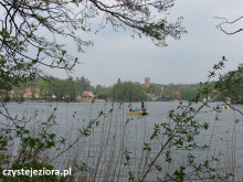 Widok na Łagów od strony jeziora Łagowskiego