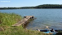 jezioro Chłop dla wędkarzy - pomost