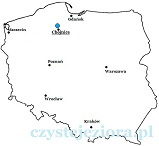 mapa połozenie jezioro Charzykowskie