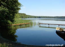 Pomosty i miejsce do kąpieli nad jeziorem Młyńskim