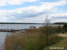 Widok na jezioro Sławskie od strony Sławy