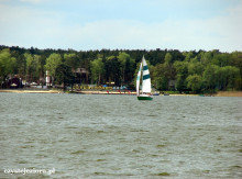 Żeglowanie na jeziorze Sławskim, maj 2015