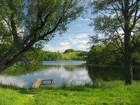 jezioro Rekowo od strony Pensjonatu Dom Nad Jeziorem