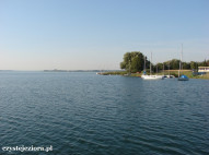Jezioro Powidzkie, widok od m. Przybrodzin w kierunku południowym