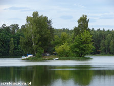 Jezioro Koronowskie, jedna z wysp