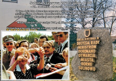 28 rocznica powstania Bornego Sulinowa. Na fot. uroczyste przecięcie wstęgi sprzed 28 lat 