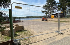 Remontowana plaża w Pieczyskach. Fot: koronowo.pl