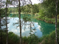 Kolorowe jeziora w Parku Mużakowa