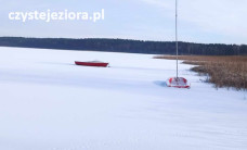 Jezioro Niesłysz skute lodem - styczeń 2024