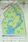 Mapa ścieżki przyrodniczej Jelenia Wyspa