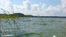 Jezioro Lubikowskie - zdjęcie zrobione z kajaka, a fala była spora