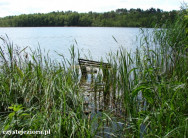 Kładka wędkarska na jeziorze Bytnickim