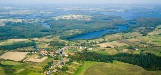Jezioro Kaleńskie i Krzemno, widok z lotu ptaka. Zdjęcie udostępnione przez Urząd Miasta w Czaplinku