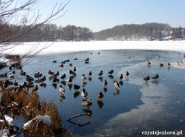 Jezioro Łagowskie zimą